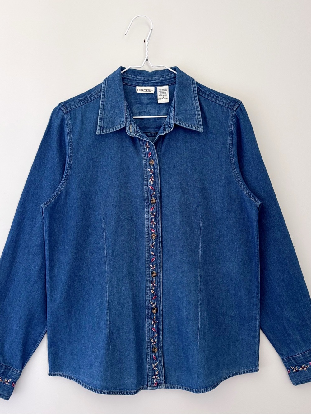 VTG 1990’s Denim Cottagecore Shirt